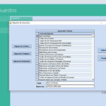 Capturas de pantalla del Módulo de Impuestos del Cloud ERP Company Kit